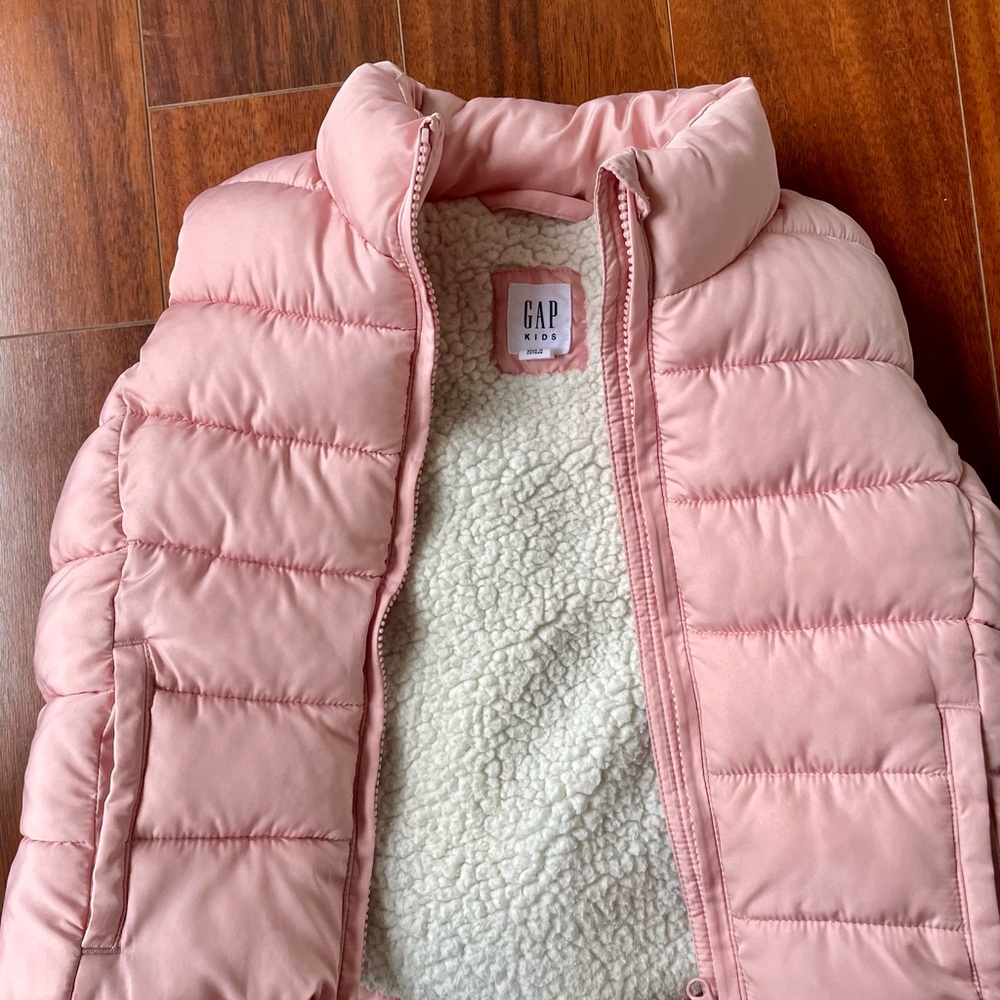 GAP Kids Light Pink Quilted Vest